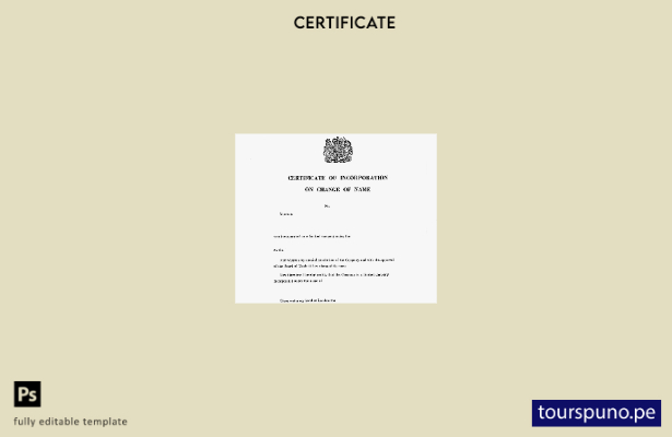 listo para imprimir certificado de incorporación del Reino Unido o plantilla de